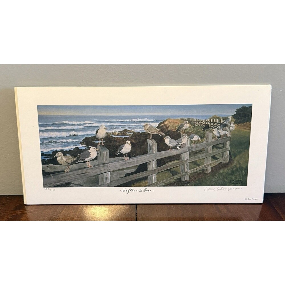 Fifteen To One Carol Thompson Signed Print 558/2000 With Cert. Of Authenticity
